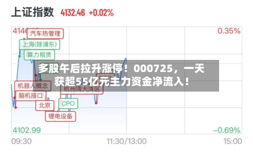 多股午后拉升涨停！000725，一天获超55亿元主力资金净流入！-第2张图片
