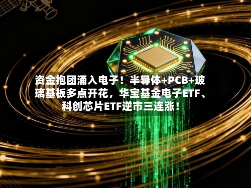 资金抱团涌入电子！半导体+PCB+玻璃基板多点开花	，华宝基金电子ETF、科创芯片ETF逆市三连涨！-第3张图片