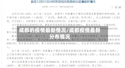 成都的疫情最新情况/成都疫情最新分布情况-第2张图片
