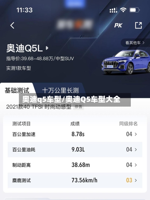 奥迪q5车型/奥迪Q5车型大全
