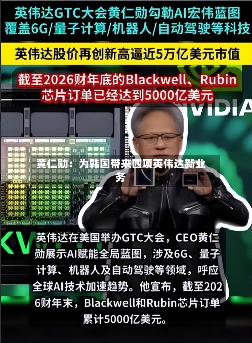 黄仁勋：为韩国带来四项英伟达新业务