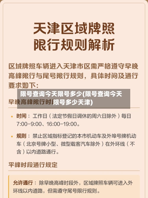 限号查询今天限号多少(限号查询今天限号多少天津)-第2张图片