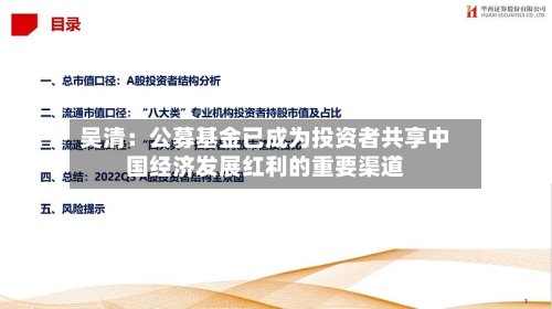 吴清:公募基金已成为投资者共享中国经济发展红利的重要渠道-第3张图片