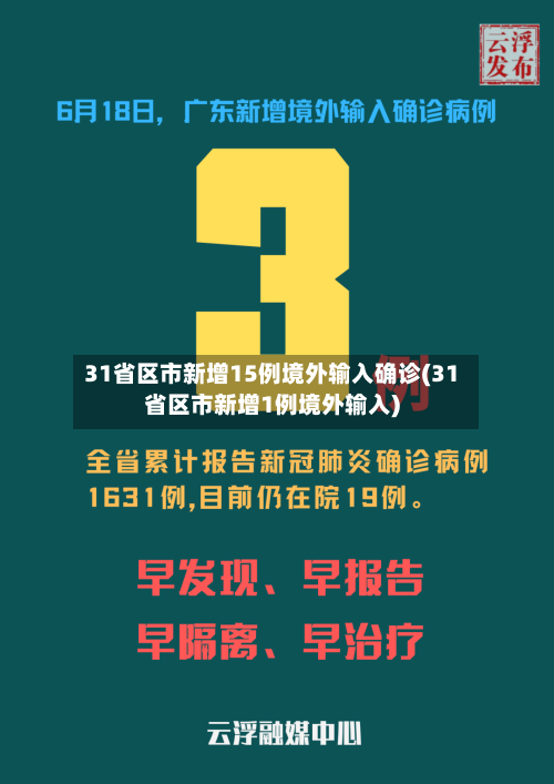 31省区市新增15例境外输入确诊(31省区市新增1例境外输入)-第2张图片