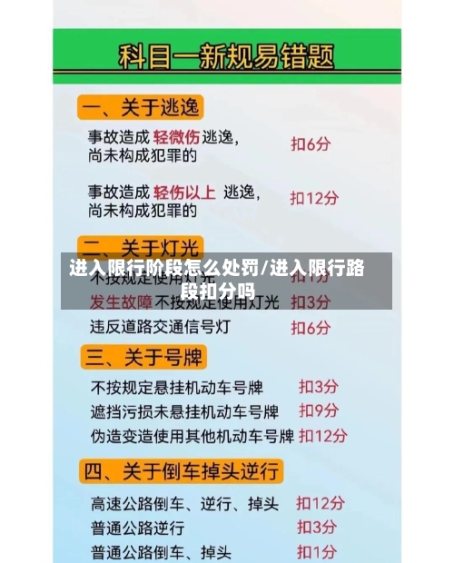 进入限行阶段怎么处罚/进入限行路段扣分吗-第2张图片